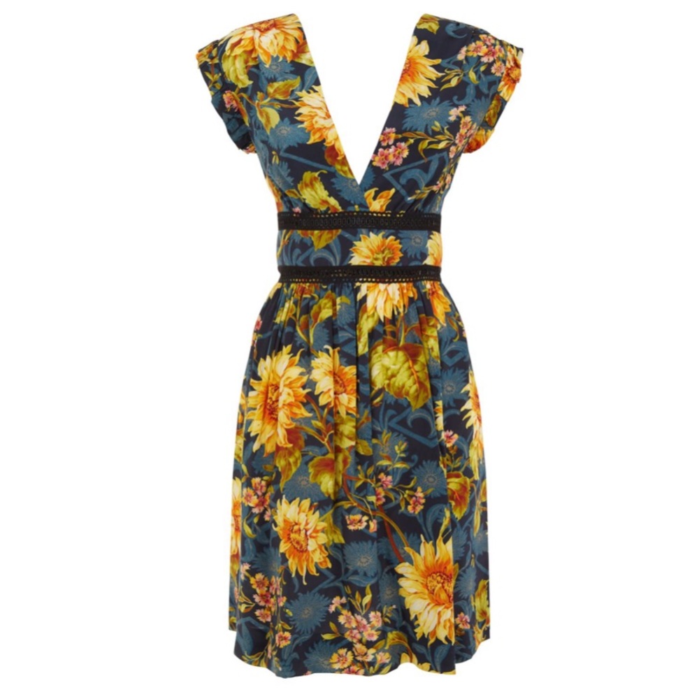 Sandro Leonard Silk Mini Dress